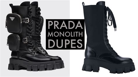 prada monolith review|Prada monolith boots dupe.